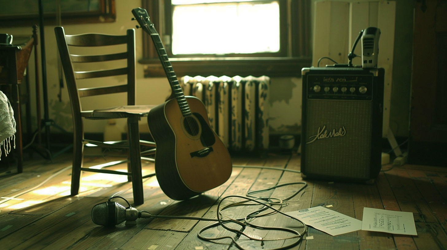 Steve and Jamie’s songwriting space